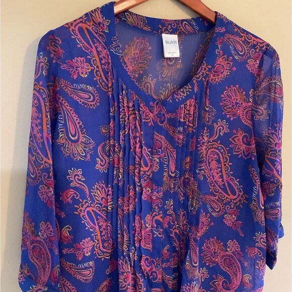 NWOT BLAIR blouse size M - Picture 2 of 7